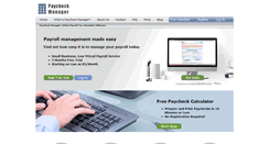 Desktop Screenshot of paycheckmanager.com