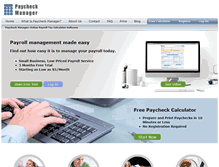 Tablet Screenshot of paycheckmanager.com